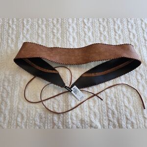 Torrid Faux Leather Corset Lace-Up Belt Brown Plus Size 3/4 NWT